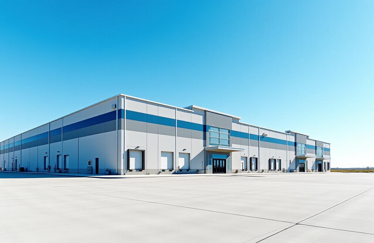 Panoramic view of our high-security warehouse in Amarillo
